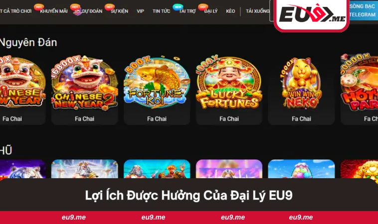 Đại Lý EU9 1 Những lợi ích hấp dẫn khi tham gia làm đại lý của EU9.