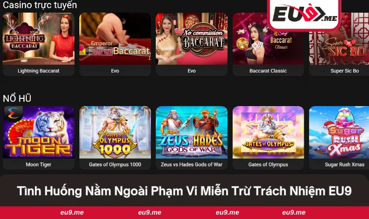 Miễn Trừ Trách Nhiệm 3 Những tình huống nằm ngoài phạm vi quy định trong nhà cái uy tín