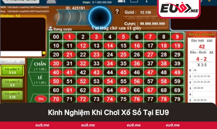 Xổ Số EU9 3 Người chơi theo dõi kết quả xổ số trực tuyến trên EU9.